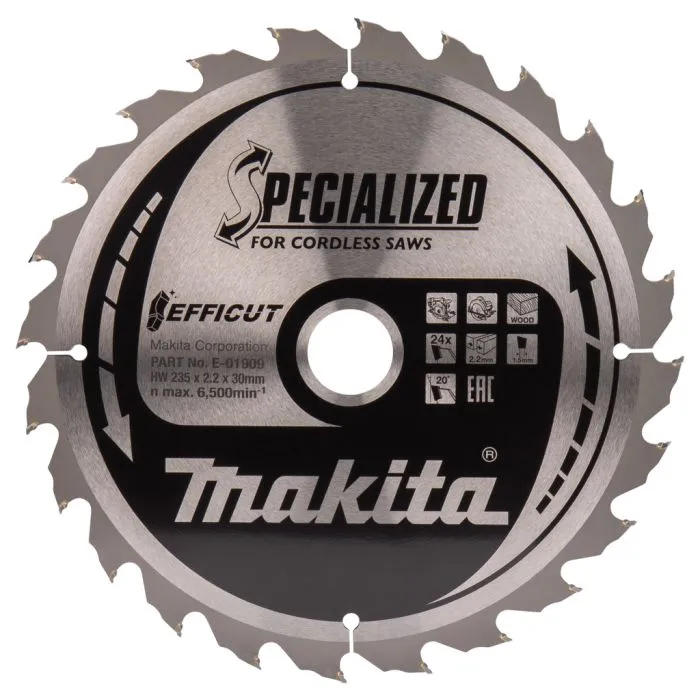 MAKITA E01909 CIRKELZAAGBLAD HOUT